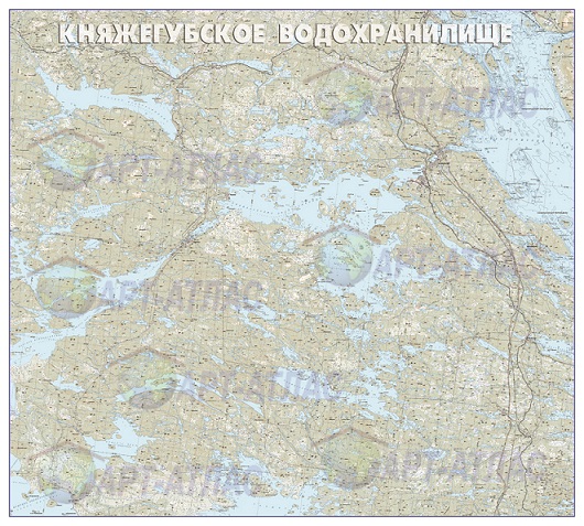 Княжегубское водохранилище карта глубин