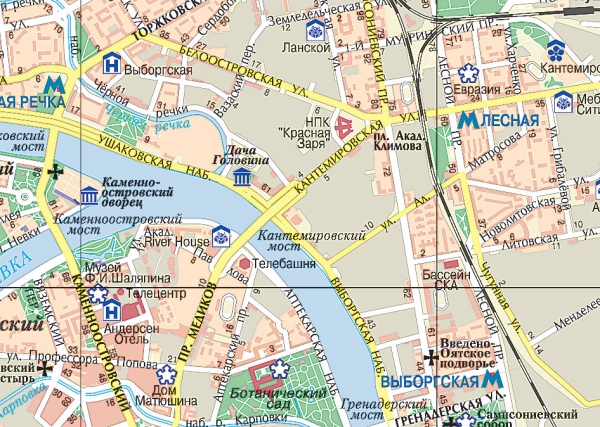 Карта Г Санкт Петербург